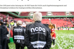 踢球者:德国足协筹备新反兴奋剂法规,特别大会通过章程修改方案