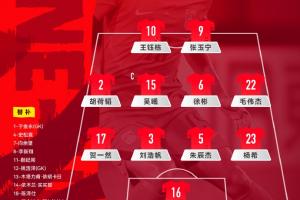 U23国足对决伊朗U23：坚持442阵型 首发阵容不变毛伟杰司职右前卫