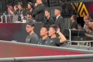 廖三宁赵嘉义国家队任务告一段落 归队观看北控洲际杯首秀