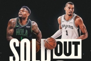 百万人登记购票！马刺VS鹈鹕巴黎曼市两场NBA常规赛门票全部售罄