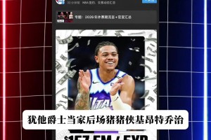 这合同性价比如何？爵士5年1.575年续约基昂特·乔治
